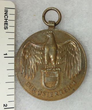 Vintage Imperial Austrian Ww1 War Service Medal1914 - 1919 (no Ribbon)