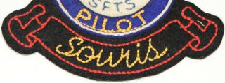 WW1 WW2 RAF RCAF Royal Canadian Air Force 17 Souris PILOT badge cloth patch WOW 2