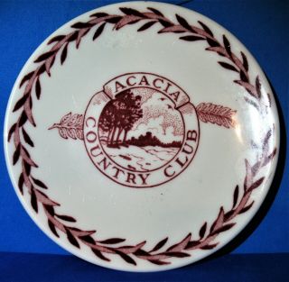 Vintage Acacia Country Club Dinnerware Restaurantware Small Plate Walker China