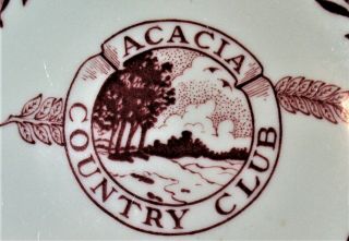Vintage ACACIA Country Club Dinnerware Restaurantware Small Plate Walker China 2