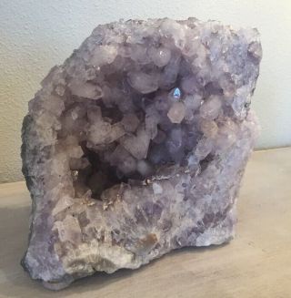 Rare Double Terminated Amethyst Crystal Cluster Geode Formation Quartz Specimen