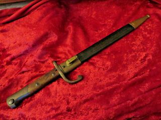 1908 " Mauser " - German Made - Knife - Bayonet – With Scabbard - Brazilian Model