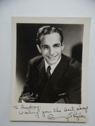 1945 Sunny Skylar Jazz Signer Composer Lyricist Signed Inscribed Photo Vintage