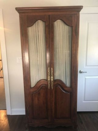 Antique French Armoire (80”h X 35”w X 18.  5”d)