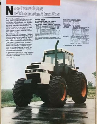 Vintage JI Case Tractor Specialist 1983 Buyers Guide 2294 2594 Backhoe Compact 3
