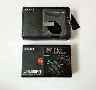 Vintage Sony Walkman Professional Stereo Cassette Corder Wm - D3 With Case