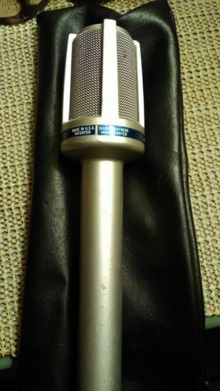 Vintage Shure 589s Microphone With Cable