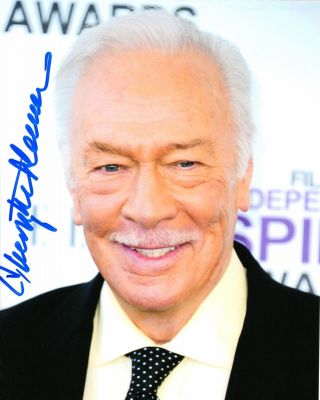 A Actor Christopher Plummer Signed 8x10 Photo