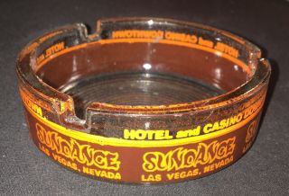 Vintage 1980’s “sundance” Casino 3 1/2” Ashtray Downtown Las Vegas,  Nevada