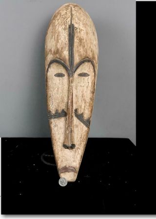Old Tribal Fang Ngil Society Mask - - Gabon Bn 57
