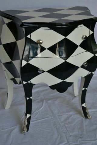 French Chest Of Drawers Lxv Style Black And White