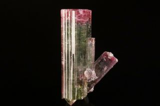 UNIQUE BI - COLOR Tourmaline Crystal with Lepidolite CRUZEIRO MINE,  BRAZIL 2
