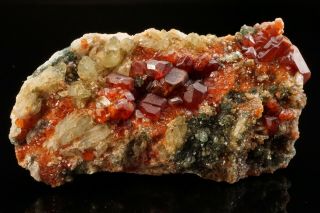 Grossular Garnet & Diopside Crystal Cluster LAIETTO,  ITALY 2