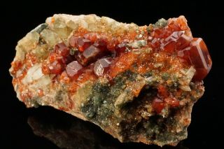 Grossular Garnet & Diopside Crystal Cluster LAIETTO,  ITALY 3
