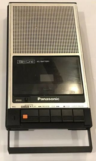 Vintage Panasonic Slim Line Portable Cassette Tape Recorder Model Rq - 2739 Japan