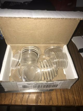24x Coin Holders/capsules For $10 Casino Silver Strikes {ch4}