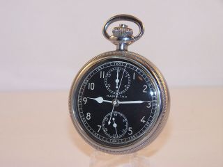 1942 Hamilton Chronograph 16s 19 Jewel Model 23 Wwii Navigation Pocket Watch