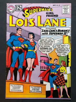 Superman’s Girlfriend Lois Lane 36 (oct 1962,  Dc) Classic Silver Age Comic Book