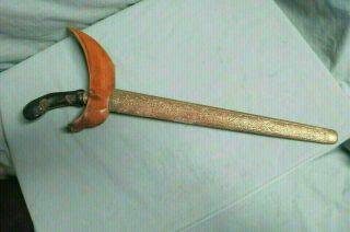 Rare Antique Curved Indonesian Javanese Keris Sword Keris Tilam Upih