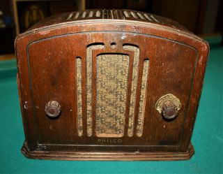 Vintage Old Antique Philco Table Radio;model 57c,  1933,  Restored,  Great