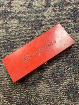 Snap - On Socket Vintage Tool Box Red Metal