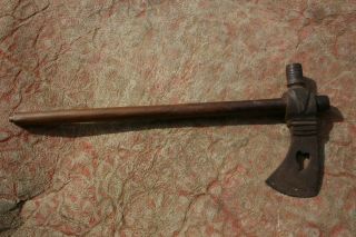 Antique Native American Indian Pipe Tomahawk Weeping Heart Early Peace Axe 3