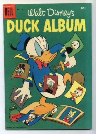 Four Color 726 Duck Album 10 (disney) Dell Comics Variant Fn {generations}