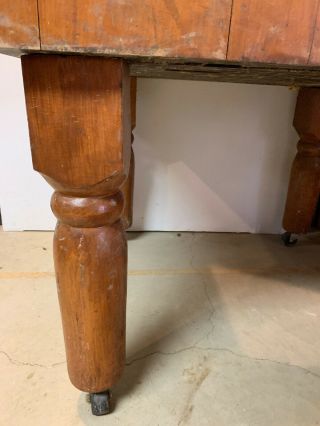 Antique Maple Butcher Block Table,  Cool Decorator Piece 2