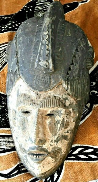 Antique/vintage Large African Gabon Fang Tribal Mask