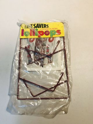 Vintage Lifesavers Life Savers Lollipop Store Candy Display Rack In Plastic