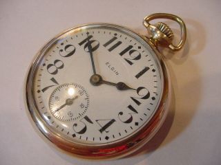 1922 16 Size Elgin Model 7 Grade 387 Pocket Watch