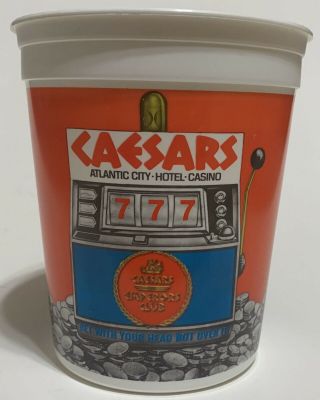 Caesars Casino Hotel Slot Machine Coin Token Bucket Cup Atlantic City