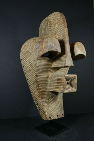 African Male Kifwebe Mask - Songye Tribe - D.  R.  Congo,  Tribal Art Primitive