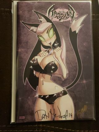 Kannibal Kitty 1 Regular Cover Signed By Dan Mendoza And Knightmare Lynch