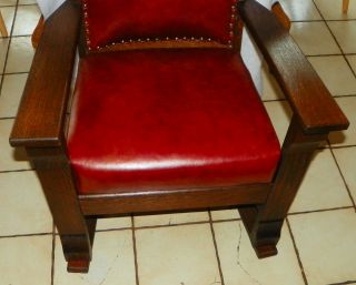 Quartersawn Oak Mission Rocker / Rocking Chair (R240) 3