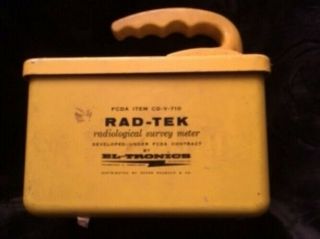Vintage Civil Defense Geiger Counter By Sears And Roebuck - Rad - Tek