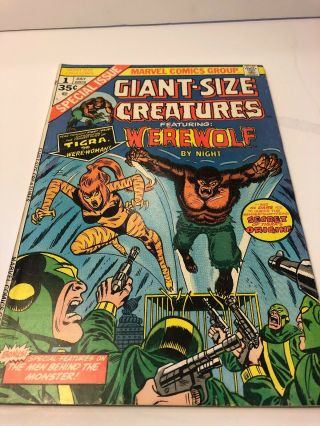 Marvel Comic Giant Size Creatures Werewolf By Night 1 Bronze Age 35 Cents Comic