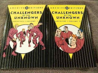 Dc Archive Editions Challengers Of The Unknown Archives Volume 1 & 2 Hc 1st Pr