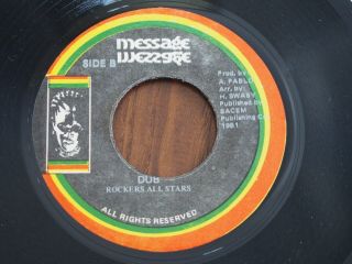 Bunny Brissett ‎better Safe Than Sorry 7 " Message Jamaica Orig 1981 Reggae Vinyl