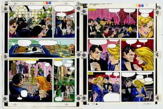 Marvel Graphic Novel 12 Dazzler The Movie Pgs 32 & 33 Color Guide Art
