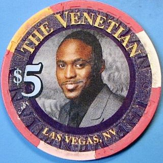 $5.  00 Casino Chip.  Venetian,  Las Vegas,  Nv.  Wayne Brady.  O42.