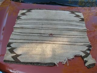VTG Navajo Saddle Blanket Rug Native American Indian Weaving Small 30 