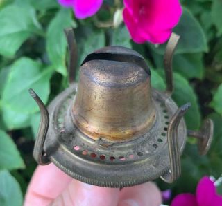 Solid Brass No.  0 Size Antique Kerosene Oil Lamp Burner