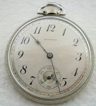 Vintage 12s Art Deco E Howard 17 Jewel Gold Filled Pocket Watch