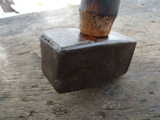 Vintage 3 Lb.  13 Oz.  Blacksmith/anvil/forge Double Square Face Hammer