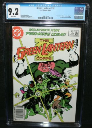 Green Lantern 201 - 1st Appearance Of Kilowog - Cgc Grade 9.  2 - 1986