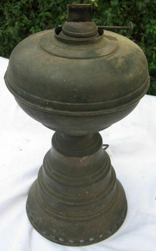 Rare Victorian Wanzer Clockwork Kerosene Paraffin Oil Lamp