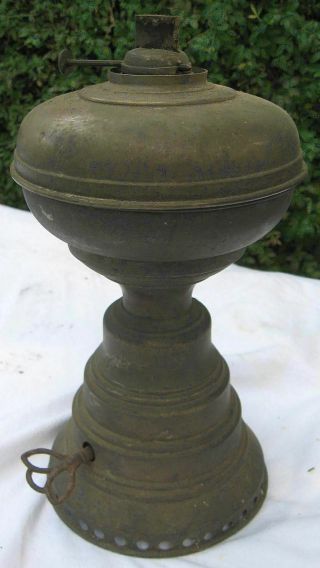 RARE Victorian WANZER Clockwork Kerosene Paraffin Oil Lamp 2