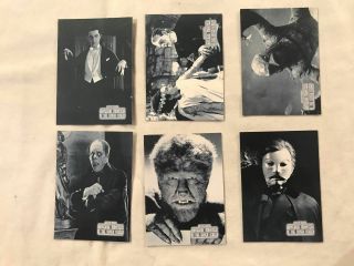 1996 Universal Monsters Of The Silver Screen Promo Card Set Of 6