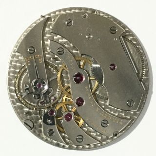 Rare Antique Piaget & Co Swiss Very Thin 2 Mm Pocket Watch Movement With Dial.